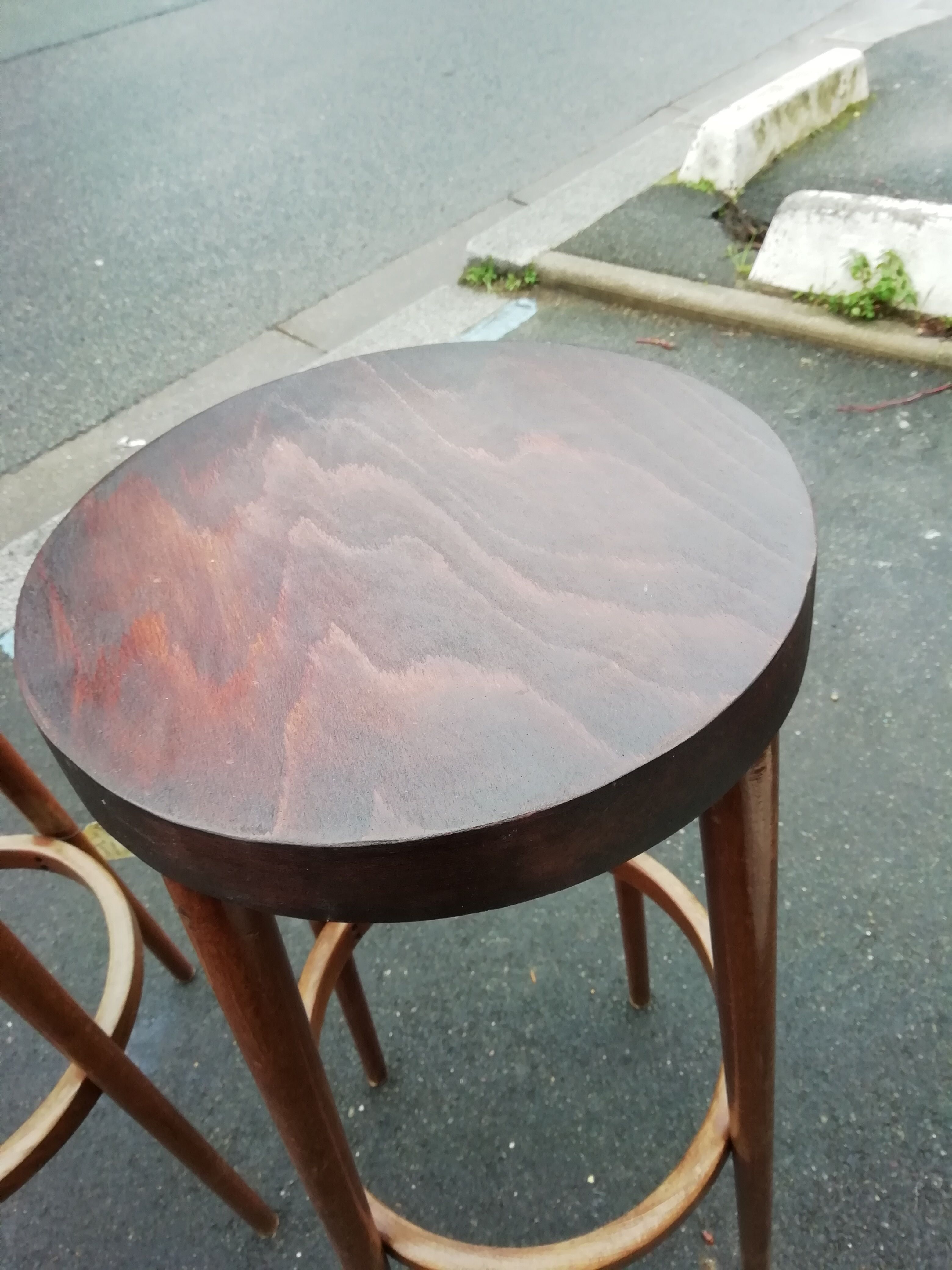 Pair of bar stools "Baumann"