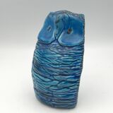Ceramic OWL Rimini Blu by ALDO LONDI for BITOSSI, Italy