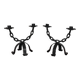 Pair of brutalist candlesticks