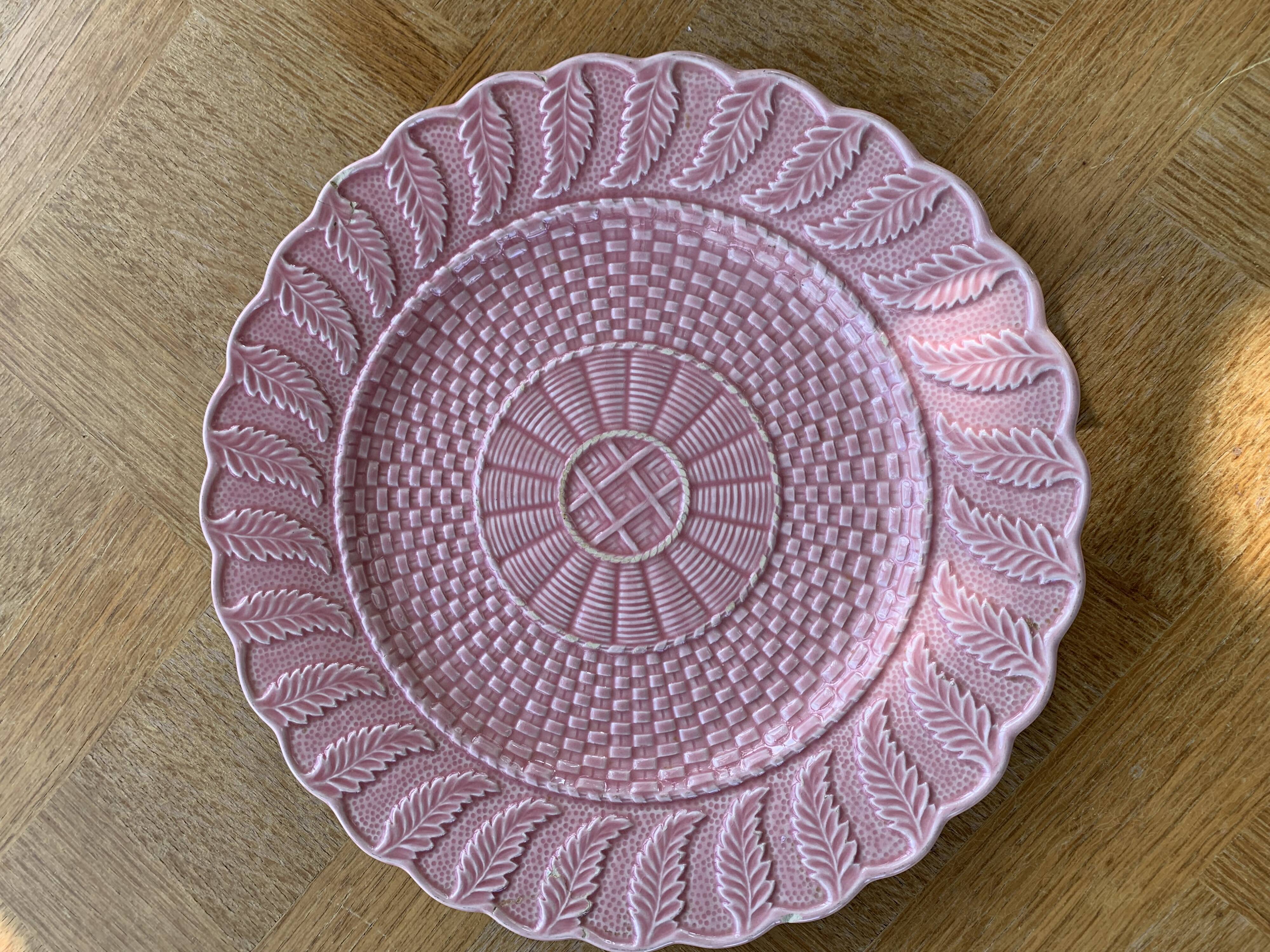 Plat à gâteaux en barbotine céramique