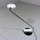 Italian desk lamp in white & black, 1980’s
