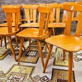 Set of 12 vintage bistro chairs