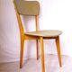Wood and vinyl chair from the 50s/60s