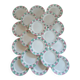 20 antique flat plates from Digoin and Sarreguemines