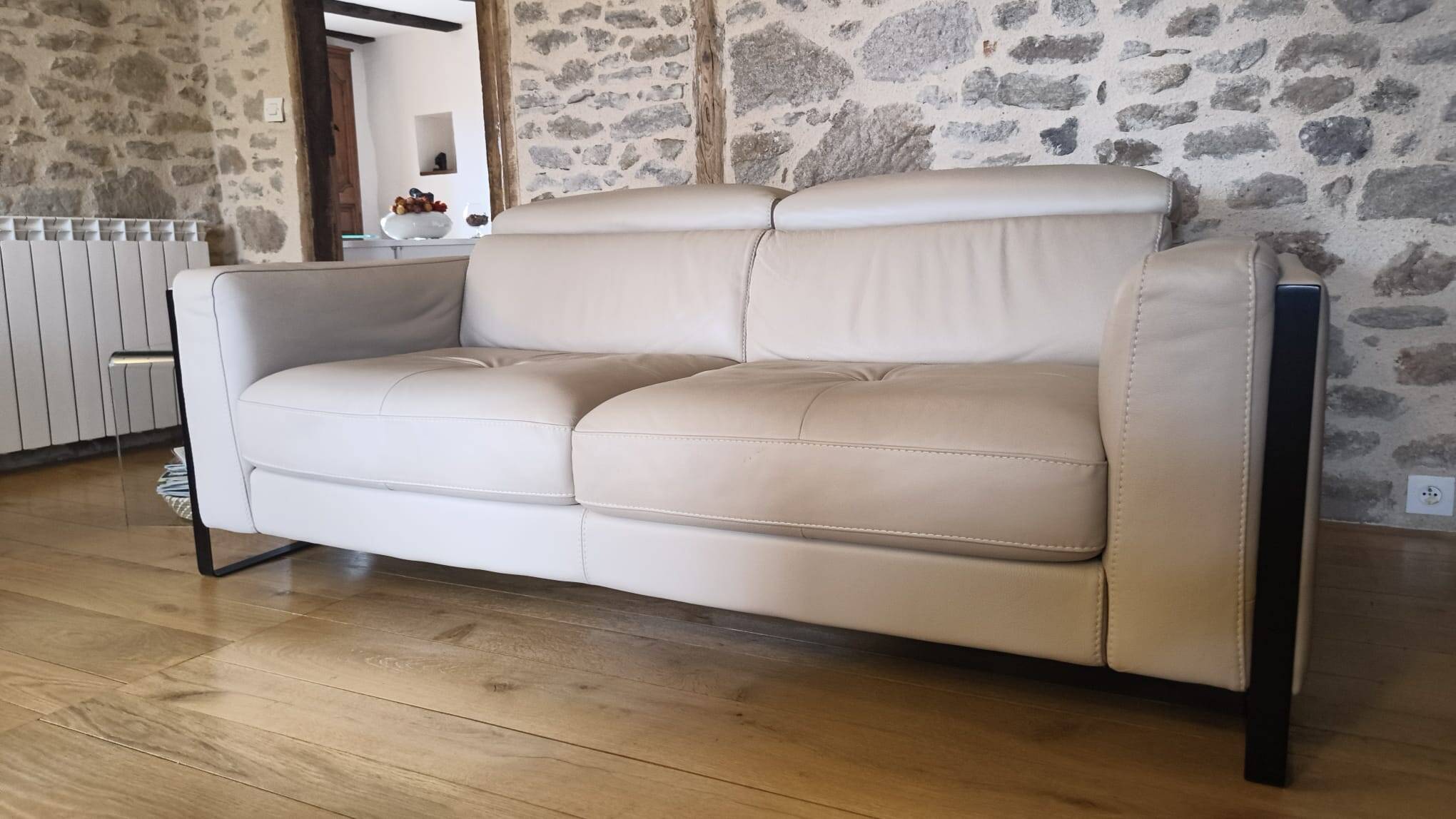 Leather sofa - Maison XXL