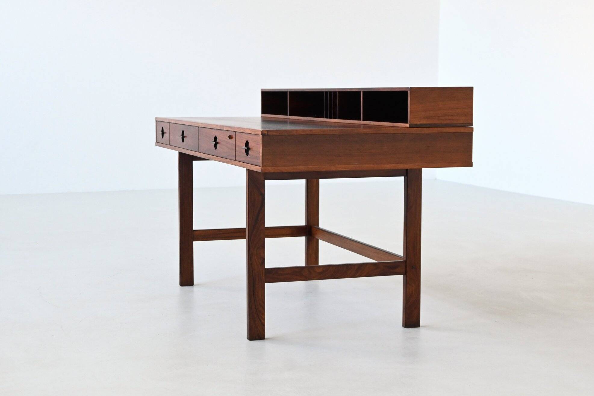 Bureau Peter Lovig Flip-Top Partners en palissandre, Lovig, Danemark, 1960