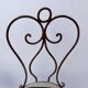 Pair of wrought iron chairs, Art Nouveau, early 20th century – France