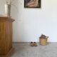 Rattan basket 1970, Italy