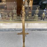 Gilded wooden screen and Napoleon III floral tapestry