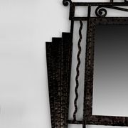 Art Deco wrought iron mirror – Paul Kiss, Paris, circa 1930