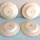 Four soup plates Ivory service/Faienceries de Sarreguemines/vintage 50