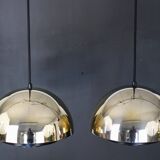 Pendant light “Milieu” Golden Line 24-carat-gold-plated. By Jo Hammerborg for Fog & Mørup. Denmark 1