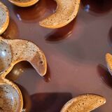 Set of Vallauris snail dishes