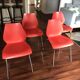 Set of 4 Kartell Maui chairs by Vico Magistretti