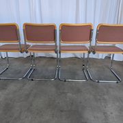 Set of 6 Vintage Cesca Chair by Bene Austria 1970s / Mid Century Chrome Din
