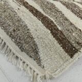 Vintage Ethnic Striped Kilim Runner Rug, 79x356Cm