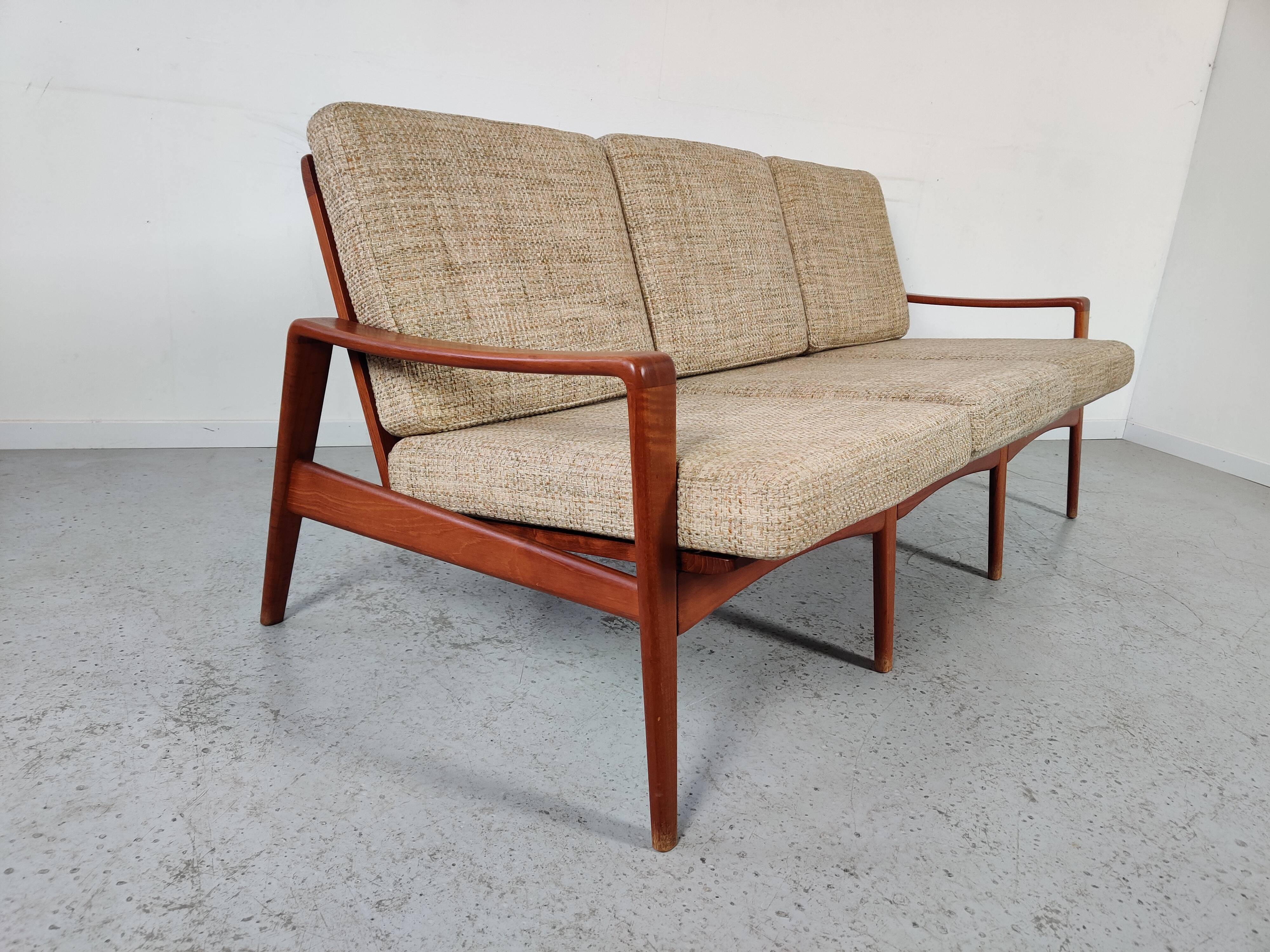 Scandinavian teak sofa by Arne Wahl Iversen for Komfort, Denmark 60s/70s