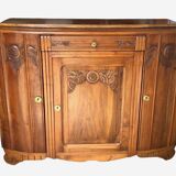 Low art nouveau sideboard in walnut