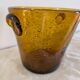 La Rochère – Amber bubble ice bucket from the 1970s