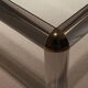 Rectangular Lucite & Brass Coffee Table | Europe 1970s