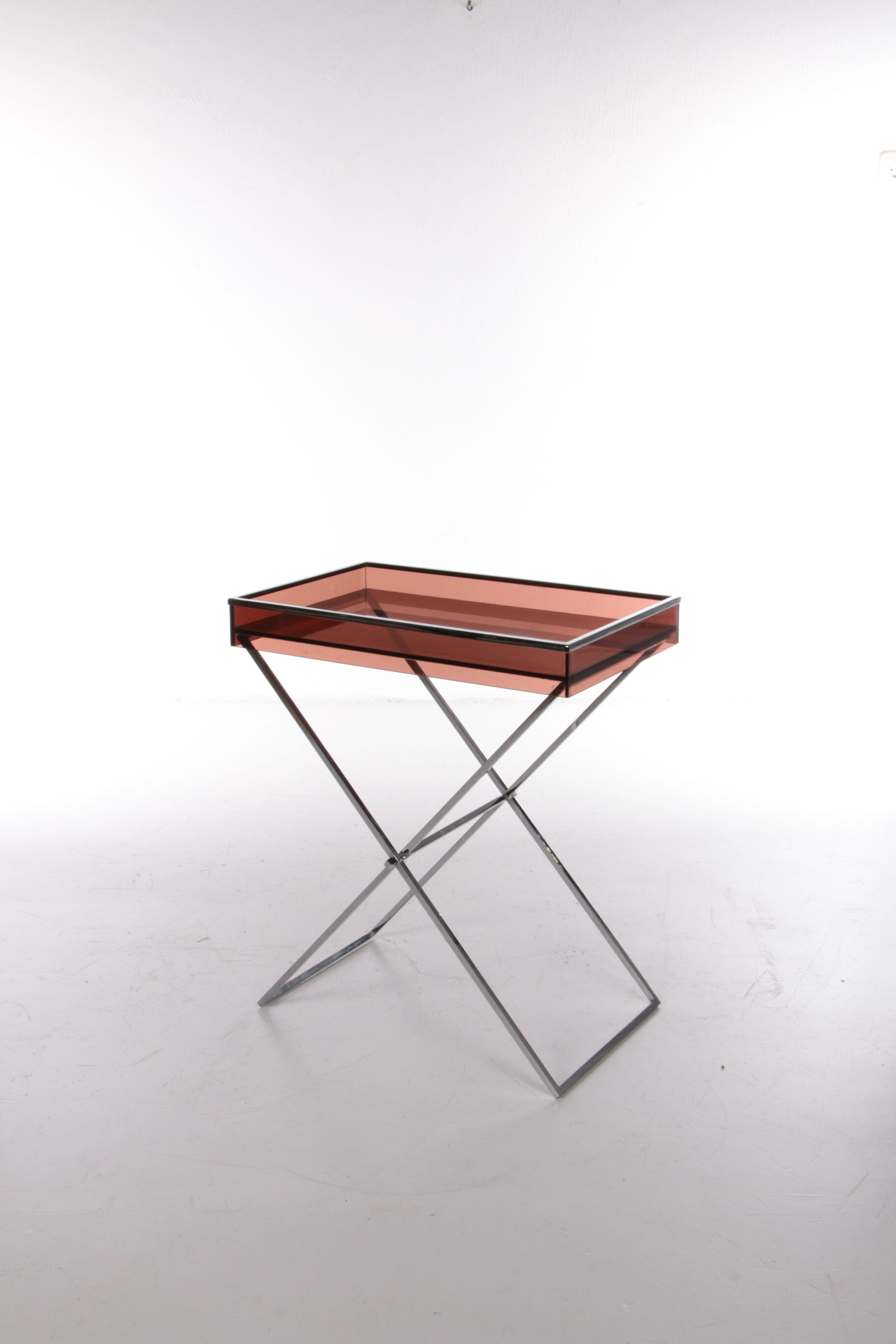 Vintage plexiglas sidetable 1970 France