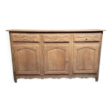 Louis XV period sideboard in solid wood with an air-abrasive finish