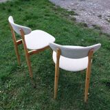 Paire de chaises Baumann Licorne entièrement restaurées