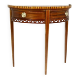 Semi-Circular Mahogany Wall Table, Early 20th Century