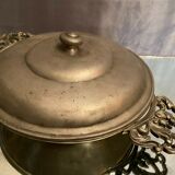 Renaissance style pewter eared vegetable