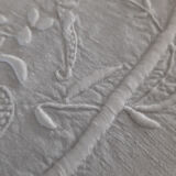 Old linen yarn embroidered and monogrammed