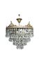 Lustre Plafonnier Bronze et Cristal