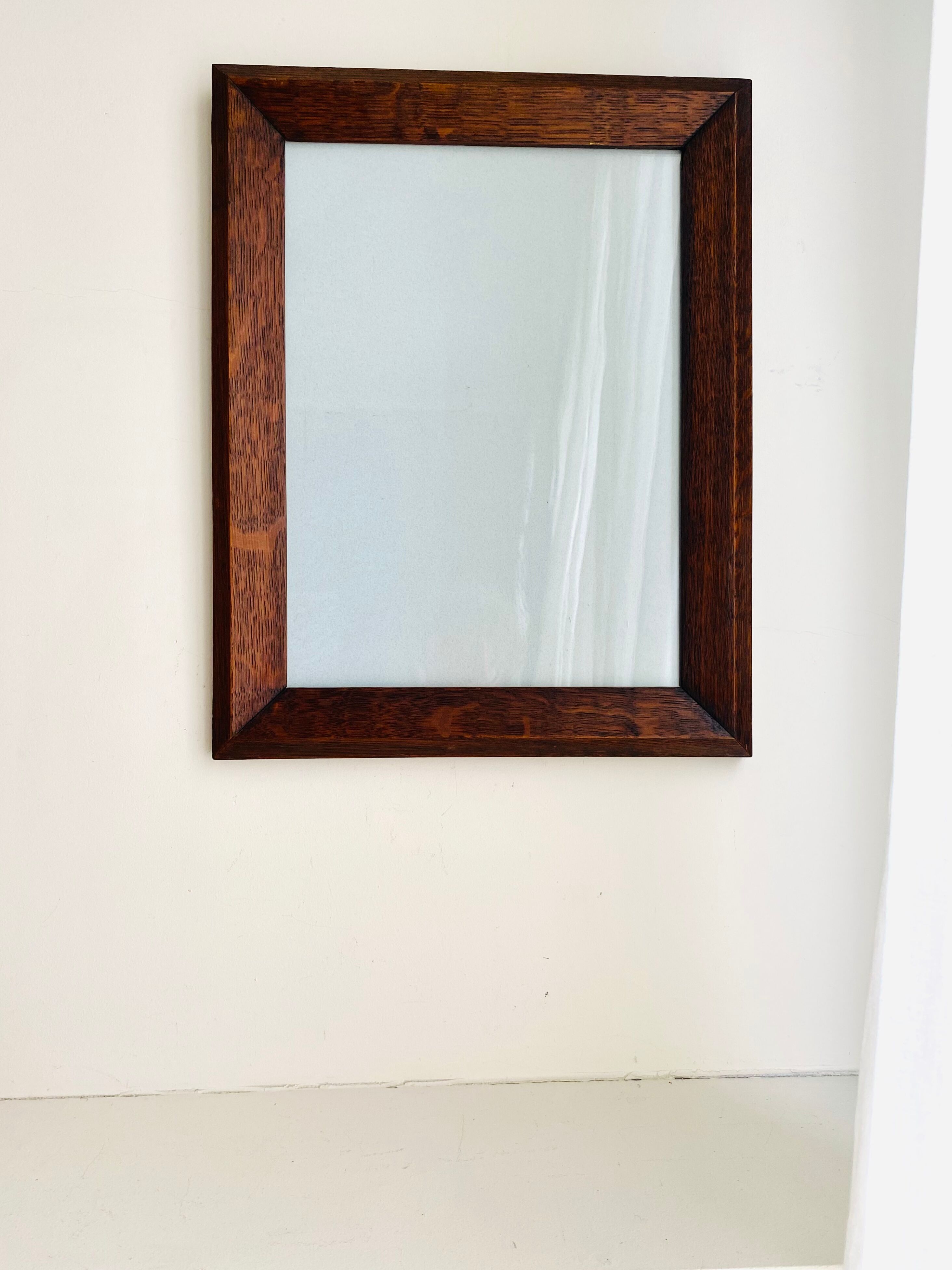 Glazed wood frame