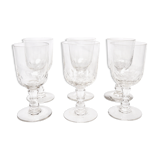 6 cut glass glasses