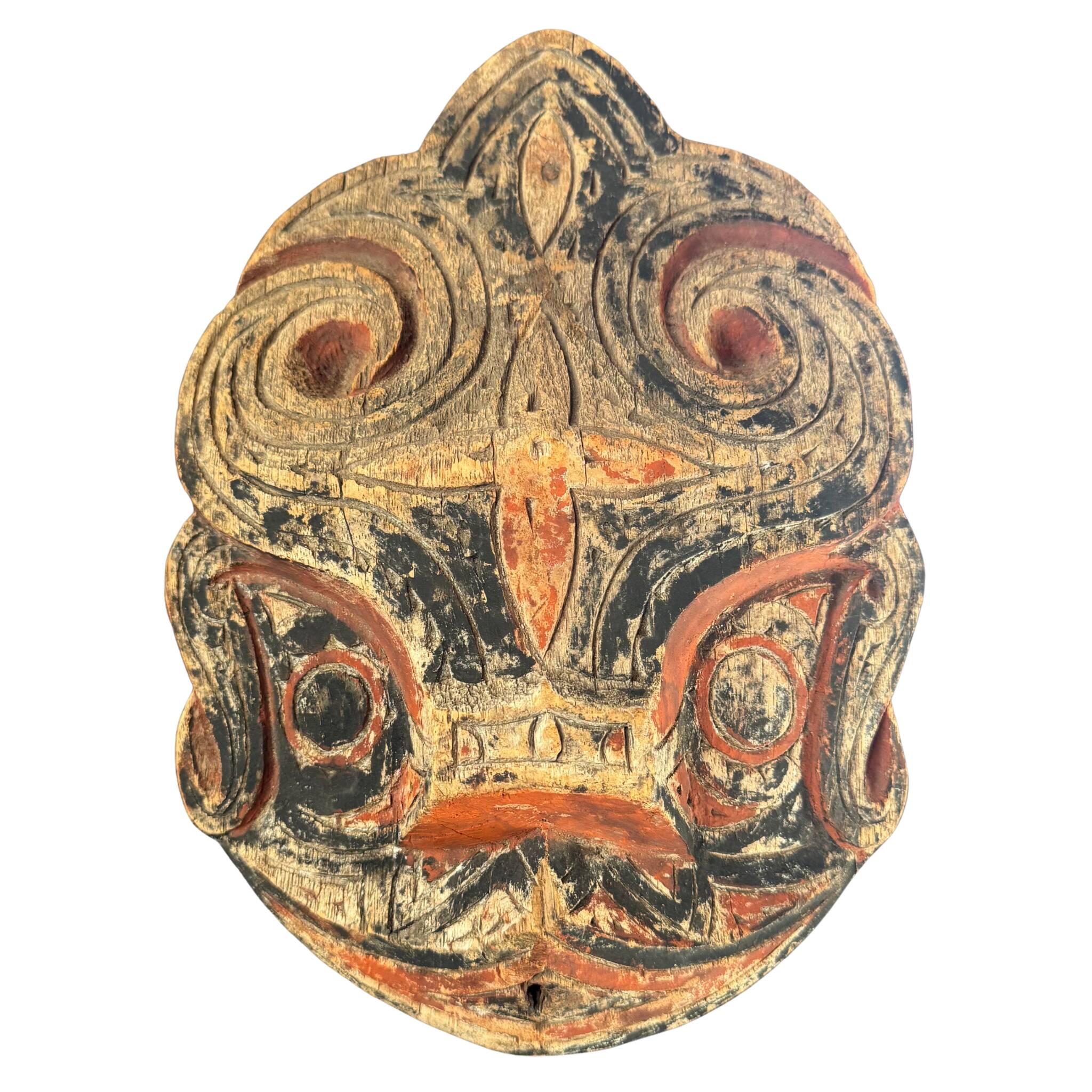 Panneau rituel sculpté – Singa Batak, Sumatra du Nord, années 50–70