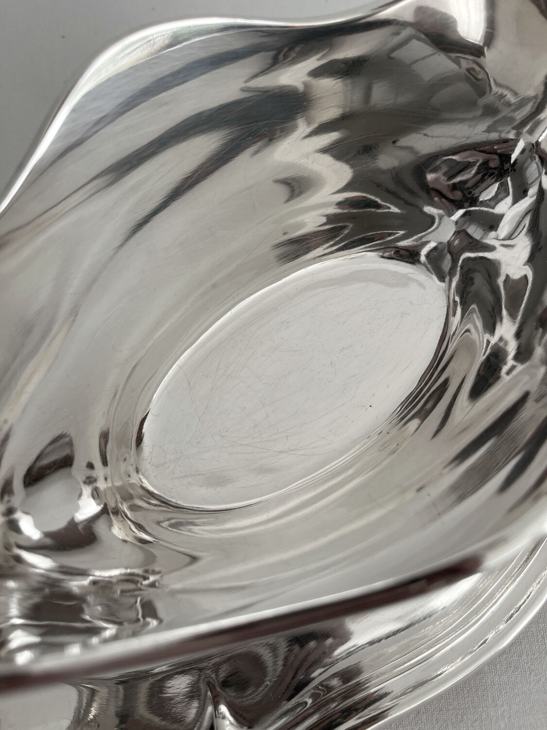 Ercuis silver-plated metal gravy boat