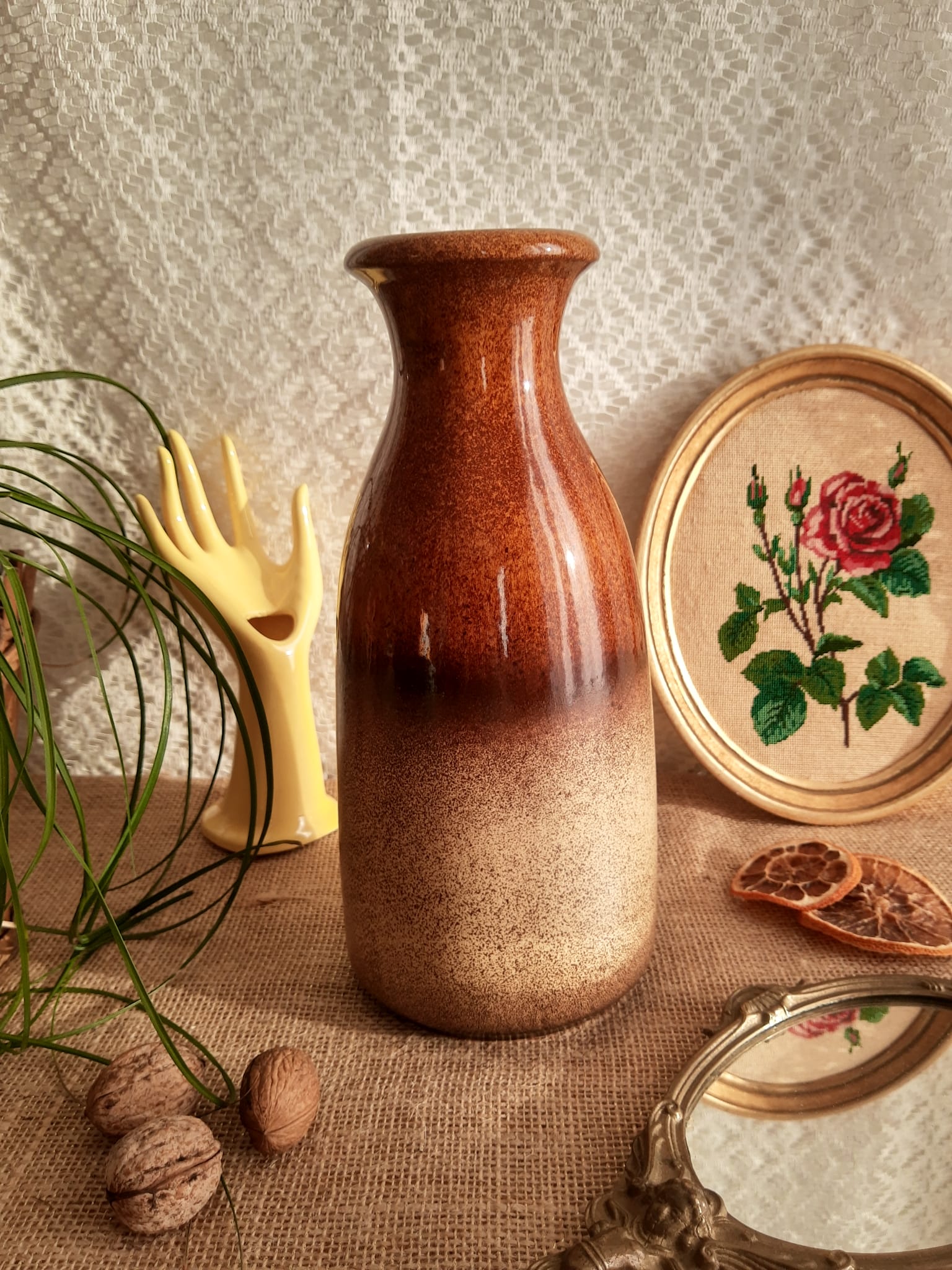 Ceramic vase Scheurich keramik 493-27 West Germany - vintage