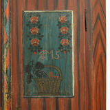 Cabinet de mariée peint d'art populaire, 1845