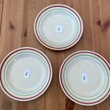 Assiettes plates gien modèle gilles