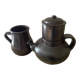 Coffee pot and milk jug by Jean Dubost