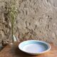 White and turquoise hollow dish
