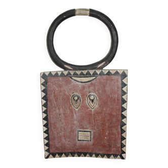 Art Africain Masque palette bois sculpte Cote d'Ivoire Baoule hauteur 87 cm