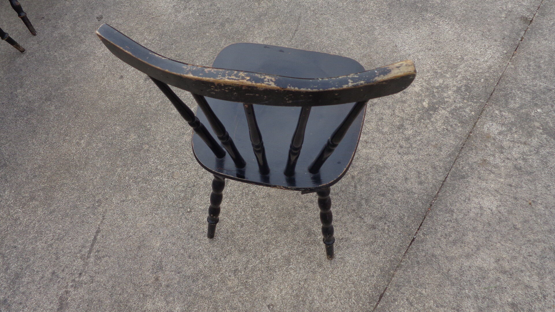 Set of 20 black bistro chairs