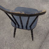 Set of 20 black bistro chairs