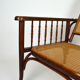 Fischel canned armchair with rack and pinion around 1910