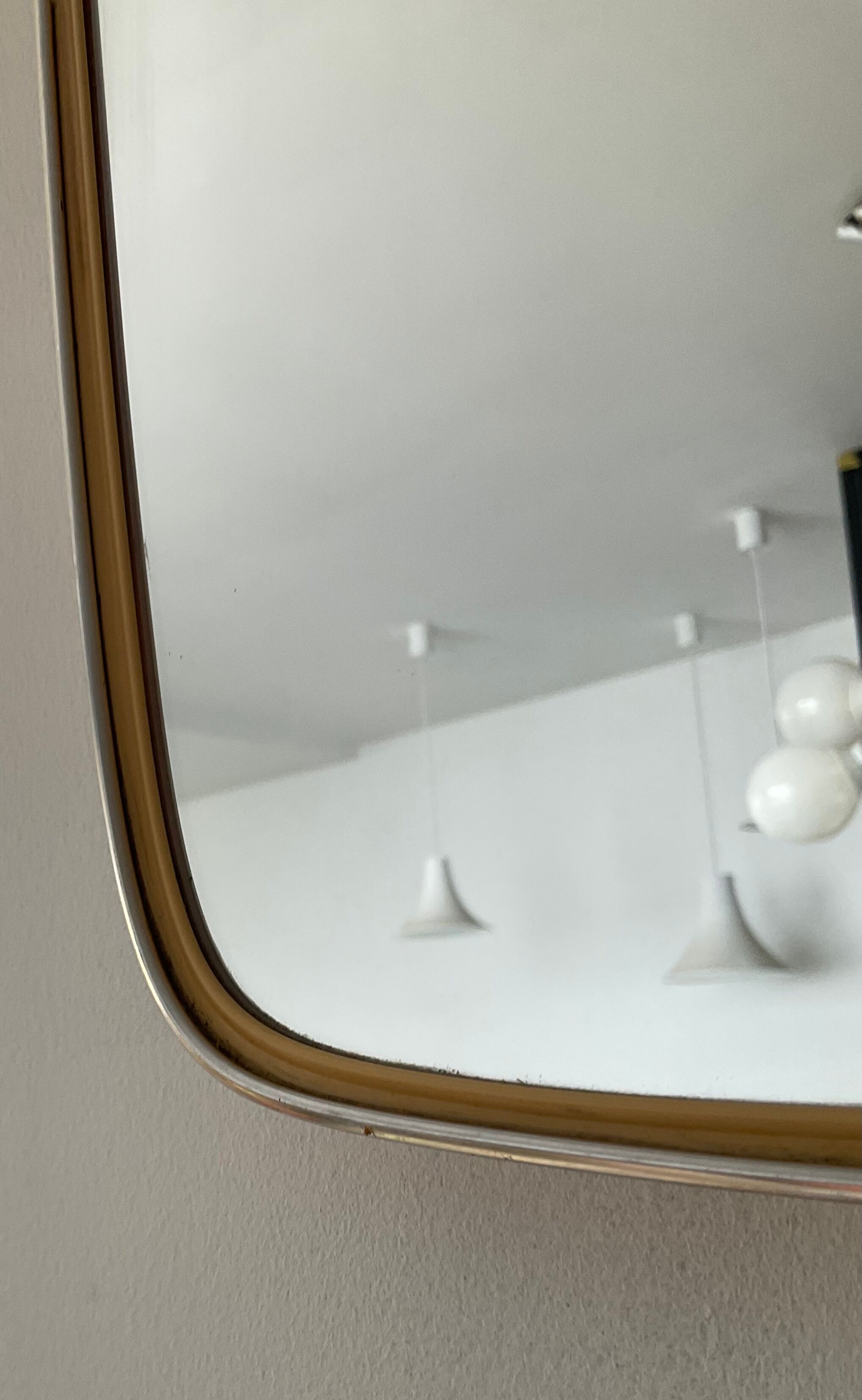 Asymmetrical mirror free form 60s-70s