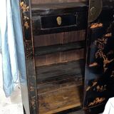 Black laqué Chinese wardrobe