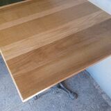 14 Bistro table(s) 60/60cm solid wood top pedestal table