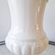Large vintage white earthenware Medici vase