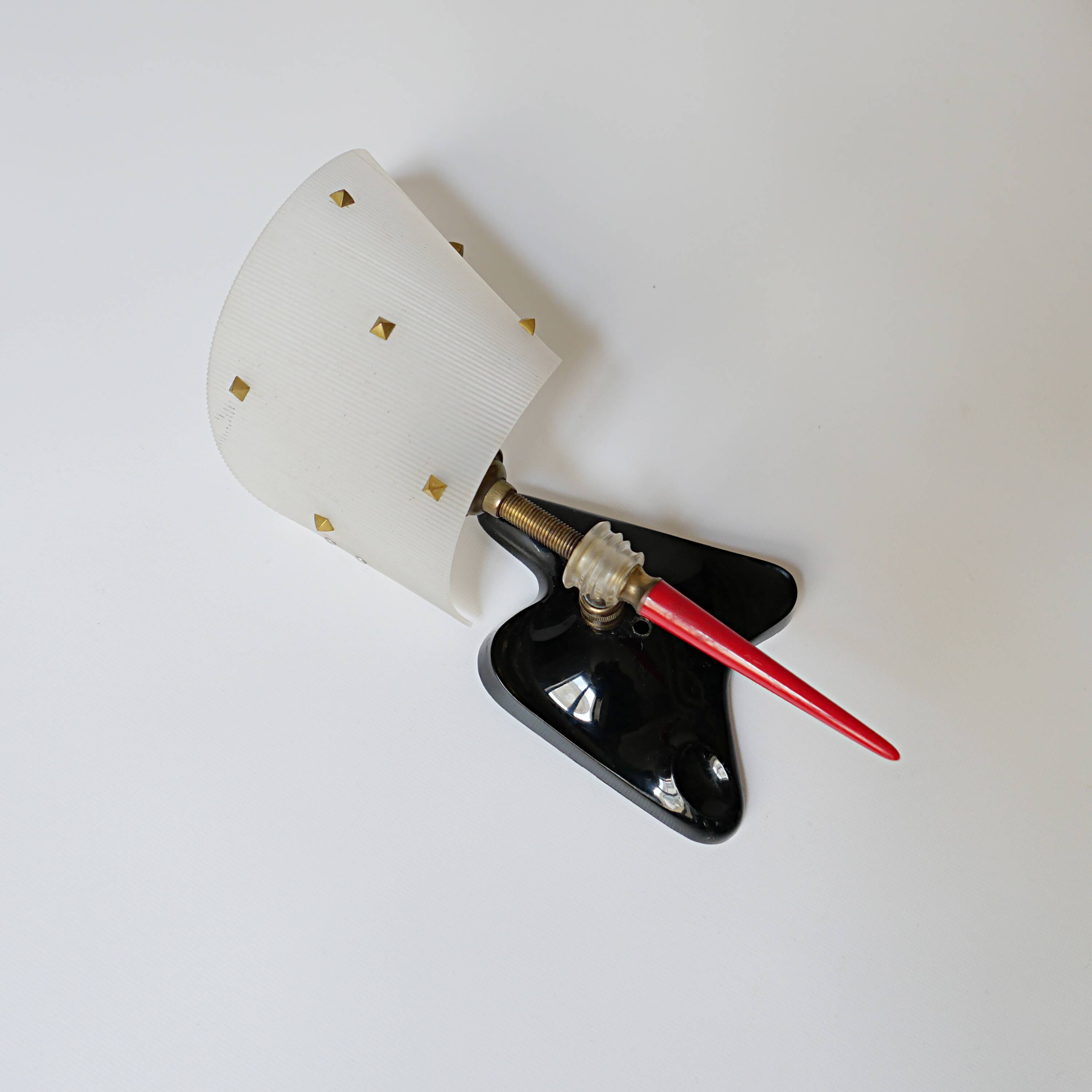 vintage plastic wall lamp design 1950s 1970s 1950s