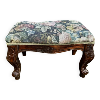 Louis XV style baroque footrest antique